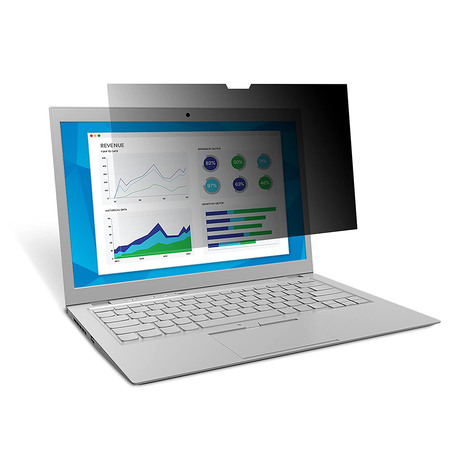 3M™ Privacy Filter for 13.3" Widescreen Laptop with COMPLY™ Attachment System (16:9 aspect ratio)